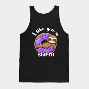 Cute Sloth Donut Trainer Tank Top
